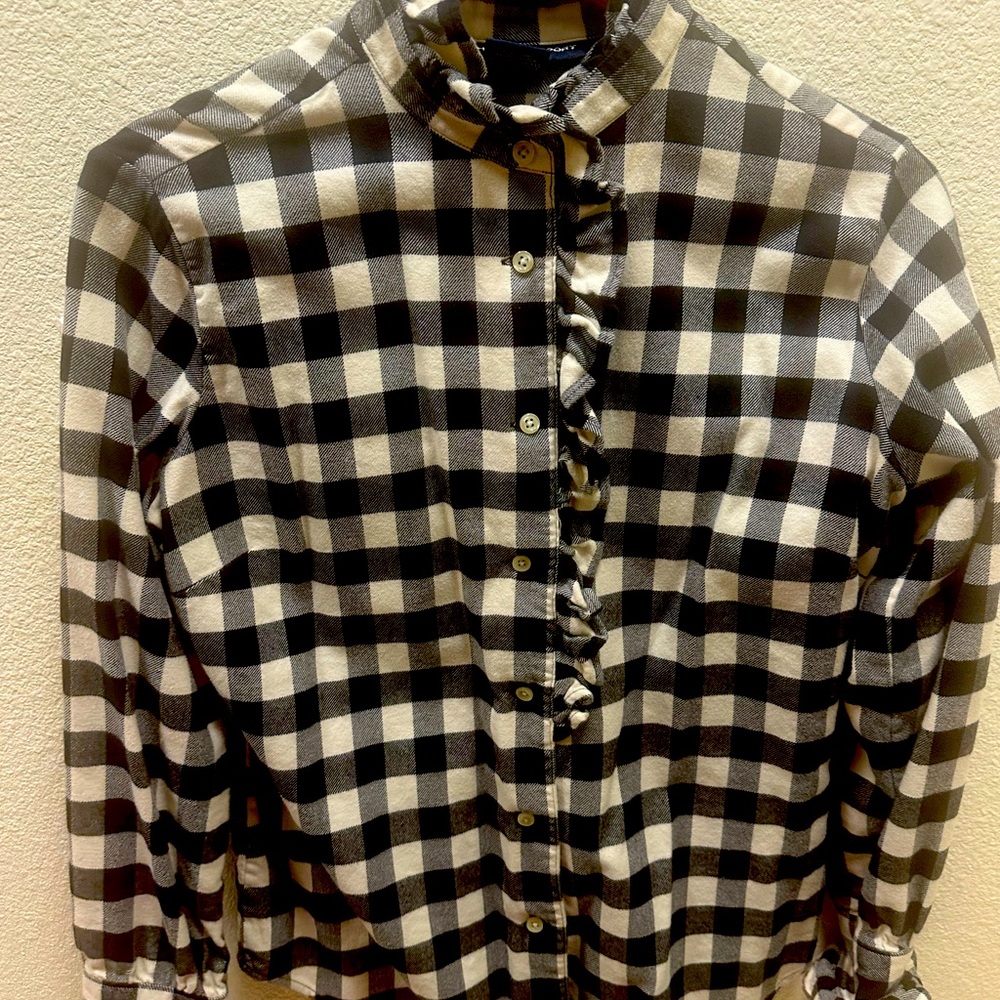 Ralph Lauren Sport Black and White Plaid flannel